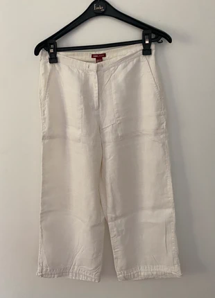 Pantacourt blanc en lin H&M taille 34, marque: H&M, état: Très bon état, taille: XS / 34 / 6, 5,00 €, 5,95 € Protection acheteurs incluse