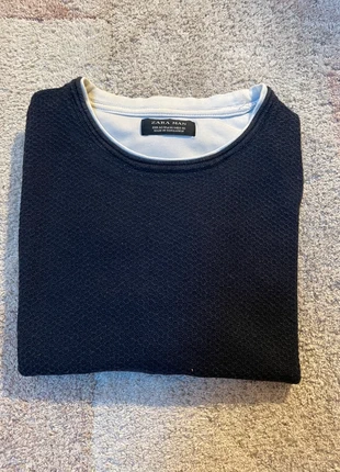 T-shirt Zara Homme bleu marine, brand: Zara, condizioni: Nuovo senza cartellino, taglia: M, €2.00, €2.80 include la Protezione acquisti