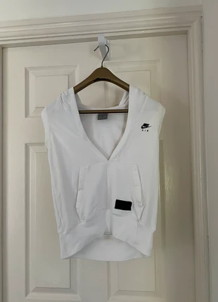 Vintage Nike White Sleeveless Hoodie, brand: Nike, condition: Very good, size: S / 8, £8.00, £9.10 includes Buyer Protection