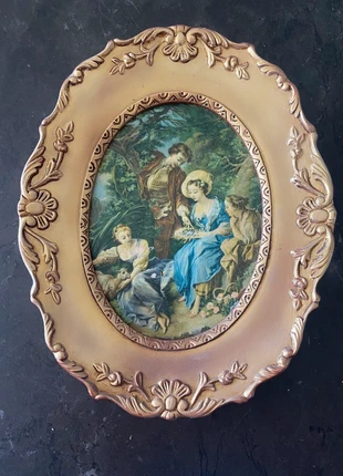 Tableau ovale, marque: CM, état: Bon état, 18,00 €, 19,60 € Protection acheteurs incluse