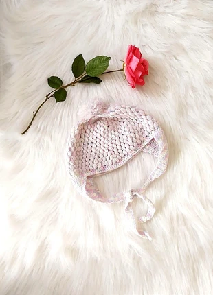 Bonnet fille en maille tricoté main, brand: Handmade, condition: Very good, size: 1-2 years, 49 cm, €3.50, €4.38 includes Buyer Protection