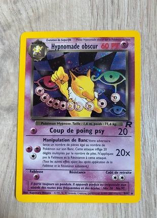 Hypnomade Obscur 9/82 HOLO (PV rouge) - set de base - Wizards 1999, marque: Pokémon, état: Très bon état, 120,00 €, 126,70 € Protection acheteurs incluse
