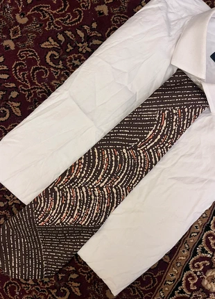 Cravate marron à motifs arabesques beige homme vintage, brand: Vintage Dressing, condition: Very good, €4.50, €5.43 includes Buyer Protection