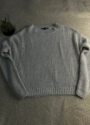 Pull gris en maille Tally Weijl, merk: Tally Weijl, staat: Heel goed, maat: XS / 34 / 6, € 8,00, € 9,10 inclusief Kopersbescherming