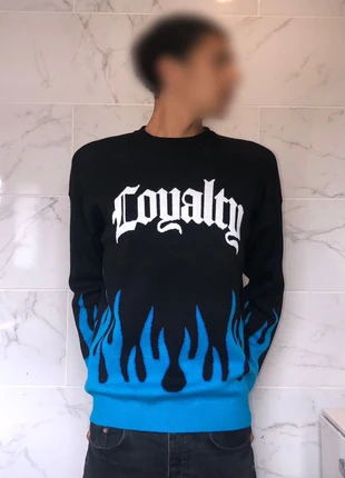 🌟Pull Y2K avec Design Flamme🌟, marke: Black Squad, zustand: Sehr gut, größe: M, 35,00 €, 37,45 € inklusive Vinted-Käuferschutz