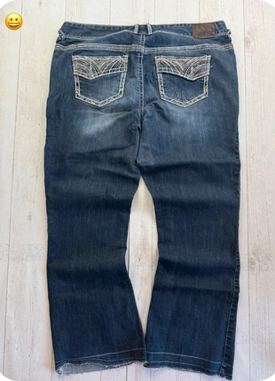 Jean pantalon évaser jambe large bleu taille xxl y2k hip pop vintage broder à l’arrière, brand: Vintage Dressing, condition: Very good, size: XXL / 44 / 16, €16.00, €17.50 includes Buyer Protection