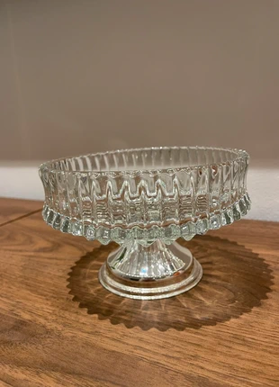 Glas Schale mit Silber / Chrom Fuß, marque: Vintage Love, état: Bon état, 25,00 €, 26,95 € Protection acheteurs incluse