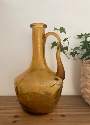 Carafe vintage en verre ambré avec anse, zustand: Sehr gut, 10,00 €, 11,20 € inklusive Vinted-Käuferschutz