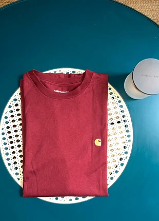 T shirt Carhartt manche longue Bordeaux - S, marke: Carhartt, zustand: Sehr gut, größe: S, 17,00 €, 18,55 € inklusive Vinted-Käuferschutz