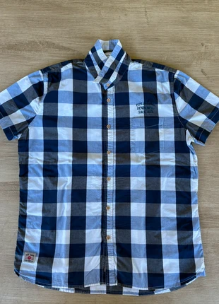 Chemisette chemise | carreaux bleu et blanc | Pepe Jeans | taille XXL, brand: Pepe Jeans, condizioni: Ottime, taglia: XXL, €3.00, €3.85 include la Protezione acquisti
