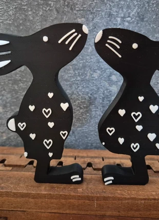 Zwarte met witte konijnen, merk: IMHome3Deco, staat: Heel goed, € 7,00, € 8,05 inclusief Kopersbescherming Pro