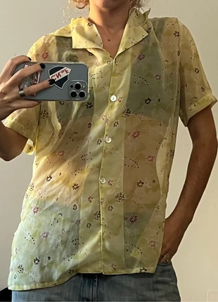 Vintage sheer button up, merk: Vintage Dressing, staat: Heel goed, maat: M / 38 / 10, € 10,00, € 11,20 inclusief Kopersbescherming