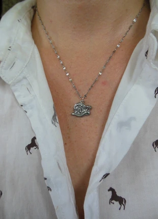 Petit escargot souriant 🐌 collier acier inoxydable réglable ajustable argenté, marke: acier inoxydable, zustand: Sehr gut, 8,00 €, 9,10 € beinhaltet Vinted-Käuferschutz Pro