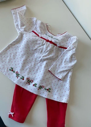 Kerst setje, merk: Little Me, staat: Heel goed, maat: 6-9 maanden / 68 cm, € 3,00, € 3,85 inclusief Kopersbescherming