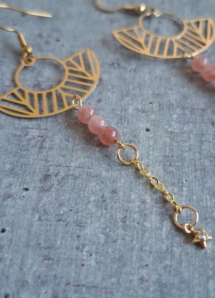 Boucles pendantes pierre de lune, brand: Fait Main, condition: New without tags, €29.90, €32.10 includes Buyer Protection