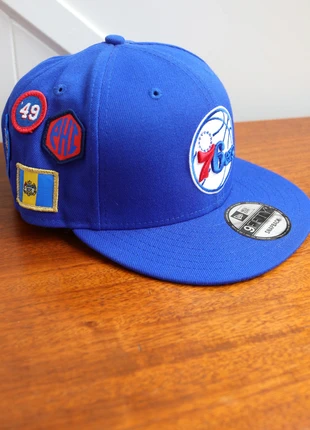 New Era 9FIFTY Philadelphia 76ers Snapback Hat – NBA Patch Edition Blue Cap, brand: New Era, condition: Very good, size: One size, £28.00, £30.10 includes Buyer Protection Pro