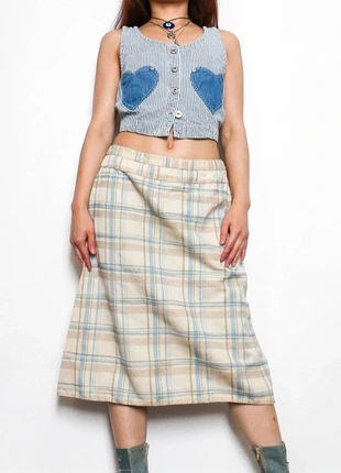 Tartan skirt | Jupe à carreaux, marque: Vintage, état: Bon état, taille: XS / 34 / 6, 8,00 €, 9,10 € Protection acheteurs (Pro) incluse