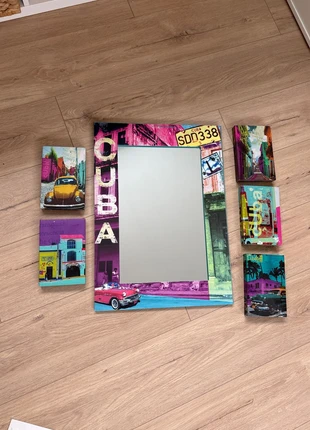 Miroir + deco cuba, état: Très bon état, 3,00 €, 3,85 € Protection acheteurs incluse