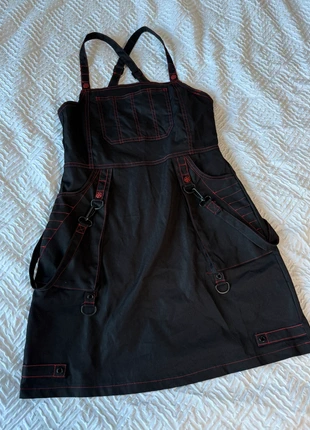 Killstar dark daydreams black pinafore dress with red contrast stitching size medium, brand: Killstar, condition: Very good, size: M / 10, £30.00, £32.20 includes Buyer Protection Pro