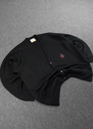 Cardigan / Gilet Vintage 80s en Maille Noir à Logo Écusson Brodé "Encre Bateau" 50% Laine (L), marque: Vintage Dressing, état: Très bon état, taille: L, 26,00 €, 28,00 € Protection acheteurs (Pro) incluse