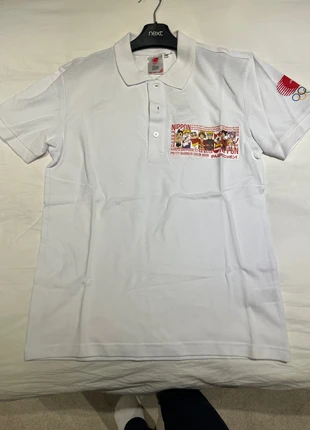 Tokyo Olympic 2020 Joc Anime Gambare Nippon White Polo Shirt (Size M), brand: joc, condition: New with tags, size: M, £24.00, £25.90 includes Buyer Protection