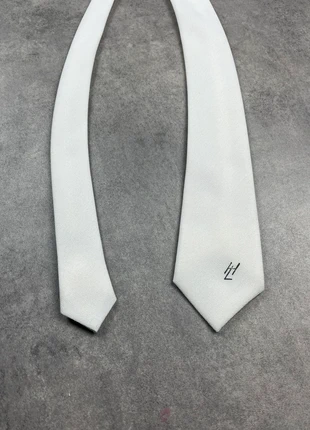 Cravate blanche unie Vintage HL - Made in France - Taille 136cm, marque: Vintage Dressing, état: Bon état, 2,00 €, 2,80 € Protection acheteurs incluse