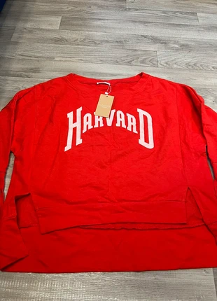 Sweat-shirt rouge neuf Cloothes Woman oversize, S, marca: Cloothes, estado: Novo com etiquetas, tamanho: S / 36 / 8, €6.00, €7.00 inclui Proteção do Comprador