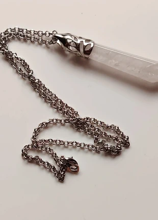 Boho layering quartz stone pendant necklace silver tone, brand: NO LABEL, condition: Good, £2.00, £2.80 includes Buyer Protection Pro