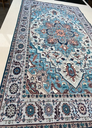 Blue Patterned Nonslip Runner Area Rug 150cm, brand: vamcheer, condition: New, £25.00, £26.95 includes Buyer Protection