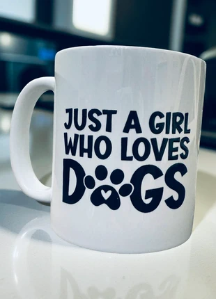 Just A Girl Who Loves Dogs Ceramic Mug - Perfect gift for dog lovers, condition: New with tags, £2.50, £3.33 includes Buyer Protection