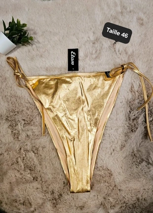 Bas bikini doré haute taille 46 Etam neuf, marca: Etam, estado: Muy bueno, tamaño: XXXL / 46 / 18, 15,00 €, 16,45 € Protección al comprador Pro incluida