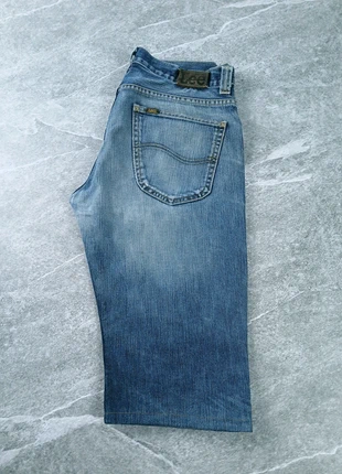 Short long/Jort Lee en jean bleu délavé - Taille 34 US/ FR44, marque: Lee, état: Très bon état, taille: W34 | FR 44, 16,00 €, 17,50 € Protection acheteurs (Pro) incluse