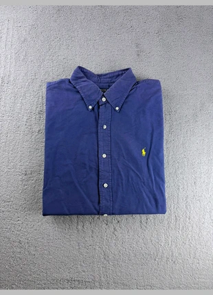 Chemise Ralph Lauren Bleu Marine Col Boutonné Manches Longues Slim Fit Taille XL, brand: Ralph Lauren, condizioni: Ottime, taglia: XL, €25.00, €26.95 include la Protezione acquisti