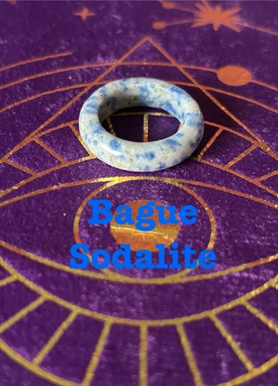 Bague Sodalite, marca: lithotherapie, estado: Novo sem etiquetas, €2.99, €3.84 inclui Proteção do Comprador