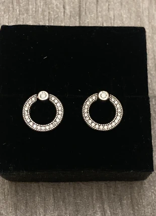 Sterling silver circle stud earrings in box, brand: Silver, condition: New without tags, £7.00, £8.05 includes Buyer Protection Pro