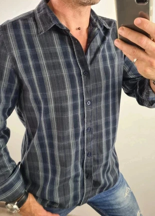 Chemise slim fit à carreaux grise et blanche Kiabi XL, marca: Kiabi, estado: Muito bom, tamanho: XL, €11.00, €12.25 inclui Proteção do Comprador Pro