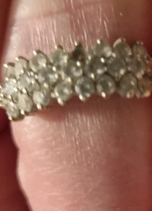 Gold and diamonte ring size q, brand: Q, condition: Very good, size: 18.5 mm / Q½, £25.00, £26.95 includes Buyer Protection