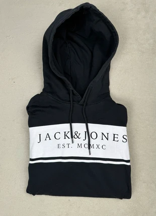 Sweat à capuche Jack & Jones Logo Panel | Taille L Homme | Noir et Blanc 🖤, marque: Jack & Jones, état: Très bon état, taille: L / 40 / 12, 5,00 €, 5,95 € Protection acheteurs incluse
