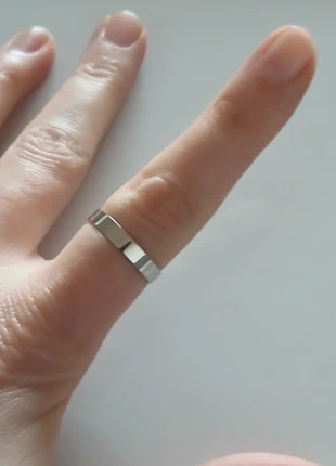 Bague argentée  en acier inoxydable, brand: Tendance, condition: Very good, size: 16.9 mm Ø, €1.00, €1.75 includes Buyer Protection Pro