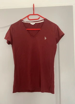 T-shirt US Polo Assn rouge bordeaux vetement printemps été fashion mode, marca: U.S. Polo Assn., estado: Novo sem etiquetas, tamanho: S / 36 / 8, €5.00, €5.95 inclui Proteção do Comprador