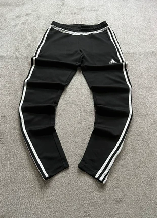Adidas Track Pant Jogger Three Stripes Embroidered Logo Black White, marca: adidas, estado: Muito bom, tamanho: S, €17.90, €19.50 inclui Proteção do Comprador