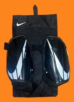 Nike Charge Football Shin Pads – Black/White, Adult Size, With Carry Bag, brand: Nike, condition: Very good, £13.99, £15.39 includes Buyer Protection