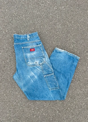 Pantalon dickies single knee workwear baggy bleu vintage - Taille 36x30, brand: Dickies, condizioni: Ottime, taglia: IT 46 | W36, €25.00, €26.95 include la Protezione acquisti Pro