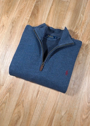 Pull Ralph Lauren Half Zip 1/4 zip col camionneur | Bleu marine et noir logo brodé | Taille L, marke: Ralph Lauren, zustand: Sehr gut, größe: L, 54,99 €, 58,44 € beinhaltet Vinted-Käuferschutz Pro