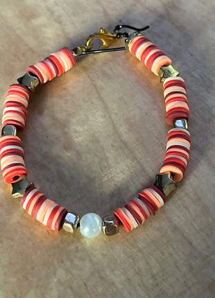 Bracelet perles avec fermoir, marque: Fait Main, état: Neuf sans étiquette, 2,50 €, 3,33 € Protection acheteurs incluse