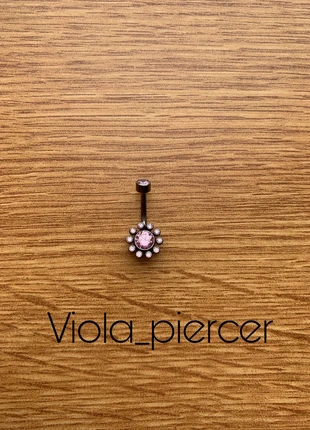 Piercing ombelico titanio - Rose flower, brand: Titanium, condizioni: Nuovo con cartellino, €22.00, €23.80 include la Protezione acquisti