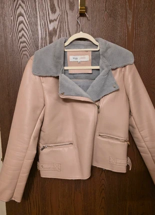 Pink leather jacket, brand: Fórmula Joven, condition: Good, size: M / UK 12-14, £15.00, £16.45 includes Buyer Protection