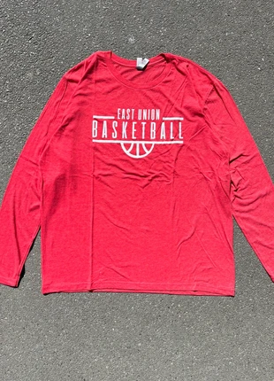 Vintage t-shirt manches longues /longsleeve east union basketball rouge logo blanc - Taille XXL, marke: Vintage Dressing, zustand: Sehr gut, größe: XXL, 6,00 €, 7,00 € beinhaltet Vinted-Käuferschutz Pro