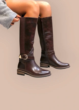 Superbes bottes mi haute marron choco T39, marca: Loveli, estado: Novo sem etiquetas, tamanho: 39, €37.00, €39.55 inclui Proteção do Comprador