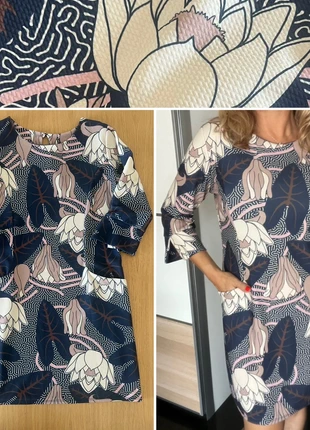 Robe vintage fleurie femme T.40 – manches 3/4, brand: Boutique vintage, condition: Very good, size: L / 40 / 12, €15.00, €16.45 includes Buyer Protection